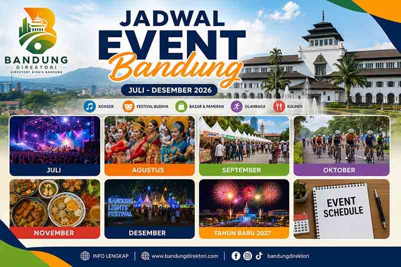 Event Bandung Juli – Desember 2026, Catat Jadwal Festival, Konser, Pameran dan Berbagai Agenda Menarik