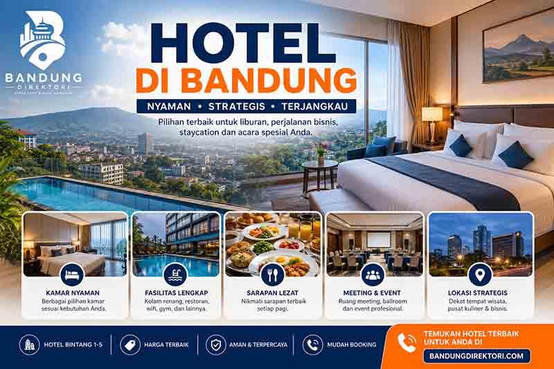 Hotel & Penginapan di Bandung, Pilihan Terbaik untuk Liburan, Bisnis, hingga Staycation